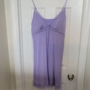 New Elegant Lavender Lace Chemise